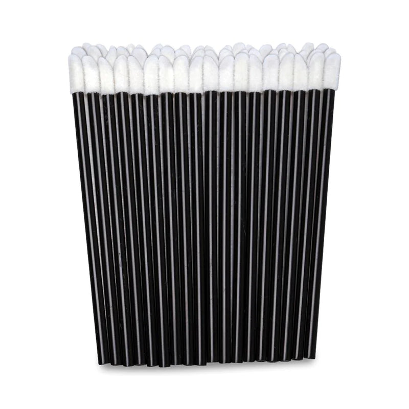 Elleebana Doe Foot/Angled Lip Brush Applicators (50 Pack)