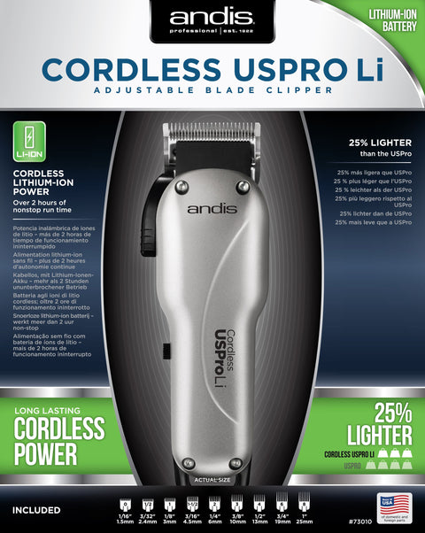 Andis USPro Li Cordless Clipper - Clearance!