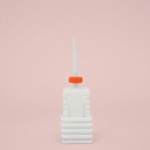 Mitty Frosted White Under Nail Cleaner Drill Bit - Fine