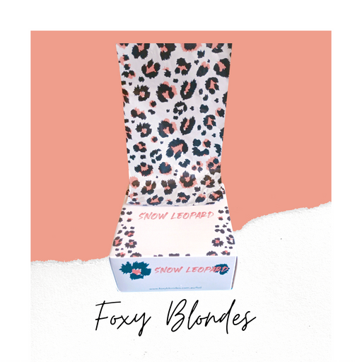 Foxy Blondes Foil Snow Leopard