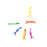 Termix Pride Styling Hair Clips 6 Pack